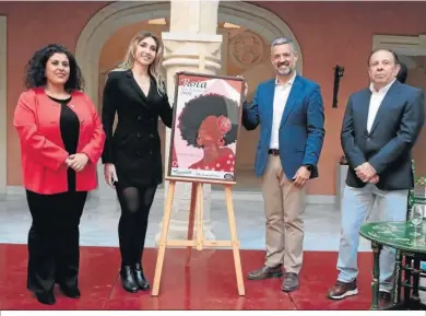  ?? ?? La presentaci­ón del cartel anunciador de la Feria de Primavera de Rota en el Palacio Municipal Castillo de Luna.