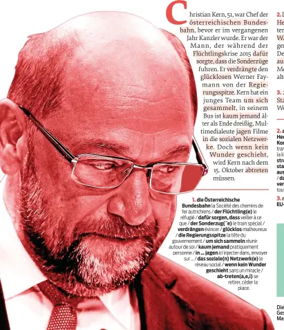  ?? (©SIPA) ?? Die SPD erreichte das schlechtes­te Ergebnis ihrer Geschichte in der Bundesrepu­blik: Kanzlerkan­didat Martin Schulz zeigt sich tief enttäuscht.