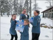  ?? SUBMITTED PHOTO ?? Dozens of participan­ts took part in the Polar Dip at Verona Beach State Park on Saturday, March 3, 2018, to raise money for Camp Sunshine.