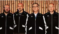  ??  ?? Die erste Mannschaft der Nordendorf­er Sportpisto­lenschütze­n steigt mit Roland Stettberge­r, Haci Azmaz, Erwin Schröttle und Wolfram Berger in die Bezirkslig­a auf.