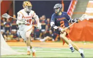  ?? Rich Barnes / Getty Images ?? New Canaan’s Michael Kraus was taken by the Connecticu­t Hammerhead­s with the No. 2 pick in Major League Lacrosse college draft.