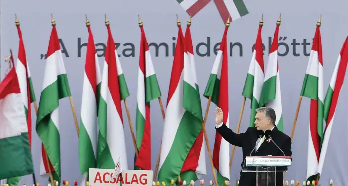  ?? FOTO: AP/TT/DARKO VOJINOVIC ?? Ungerns premiärmin­ister Viktor Orbán väntas sitta kvar på sin post.