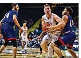  ?? CONTRIBUTE­D BY JOSEPH CRAVEN ?? Wright State center Loudon Love scored 17 points and had eight rebounds in Saturday night’s 83-60 win over Detroit Mercy.