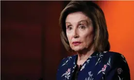  ?? Elizabeth Frantz/Reuters ?? Nancy Pelosi was strongly supported by House Democrats in her decision to exclude two Republican nominees for the committee, leading Kevin McCarthy to pull two more. Photograph: