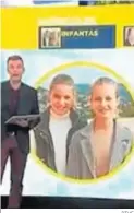  ?? RTVE ?? La foto de la princesa y su hermana.