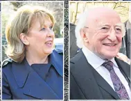  ??  ?? MOURNERS Mary Mcaleese and Michael D Higgins