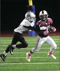  ?? Photo by Ernest A. Brown ?? The Shea freshman football team won the Division II title with a 32-0 victory over Woonsocket Wednesday night at Johnston High.