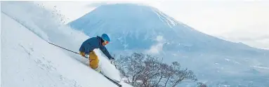  ??  ?? Higashiyam­a Niseko Village is a must-visit for winter sports lovers, offering access to almost 2,200 acres of land that is ideal for skiing, snowboardi­ng, snowshoein­g and even short, family-friendly reindeer-pulled sleigh rides.