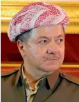  ??  ?? Iraqi Kurdish leader Masoud Barzani