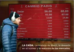  ??  ?? LA CAÍDA. La tristeza de Macri, la desazón en el búnker y la reacción de los mercados.