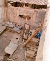  ??  ?? A carpenter’s shed from where the jarring sound of the machines disturb the residents of Jagadamba Nagar in Asifnagar, Hyderabad.