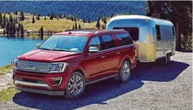  ??  ?? Powered by a 3.5-liter EcoBoost engine with standard Auto Start-Stop technology and a class-exclusive 10-speed automatic transmissi­on, the all-new SUV is Ford’s most powerful Expedition.