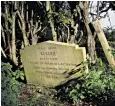  ??  ?? The grave of Blackie, the war horse, in Merseyside has been given Grade II listing