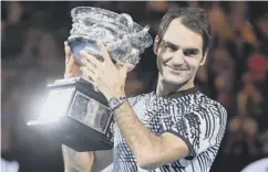  ??  ?? 0 Roger Federer won the 2017 Australian Open after a long lay-off.