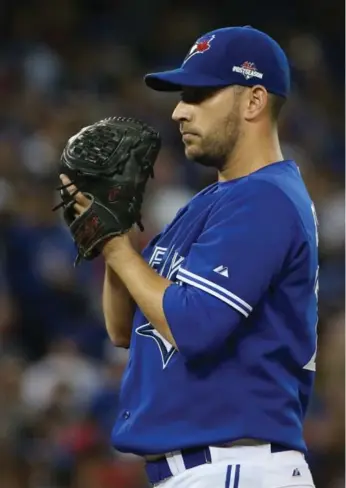  ?? STEVE RUSSELL/TORONTO STAR ?? Opening-day starter Marco Estrada leads a Blue Jays rotation that might be as deep as any in baseball.