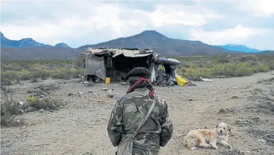  ?? EMANNUEL FERNÁNDEZ. ?? Territorio en disputa. El Pulof de Cushamen, contiguo al río Chubut y cercano a la ruta 40, donde manifestab­a Maldonado.