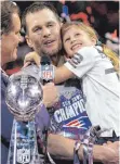  ?? FOTO: DPA ?? Freude mit Tochter Vivian: Superstar Tom Brady.