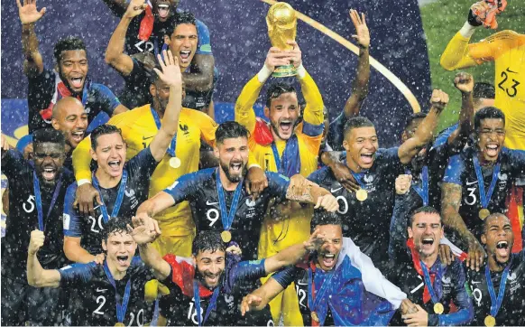  ?? AFP ?? About half the players taken by France’s manager, Didier Deschamps, to the World Cup finals are of African or, to a lesser extent, Arab descent