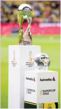  ??  ?? El trofeo de la Supercopa de Alemania se juega mañana.