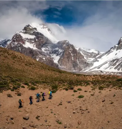  ?? MAX WHITTAKER / NYT / NTB ?? Aconcagua ruver 6962 meter over havet og er et populaert klatremål.