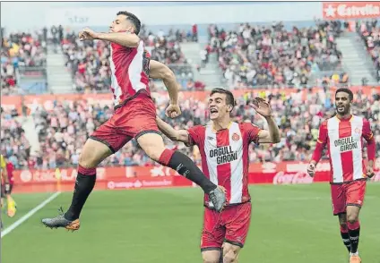  ?? FOTO: PERE PUNTÍ ?? El Girona quiere dar un salto en la tabla regresando a los puestos europeos y para ello necesita superar a la Real Sociedad