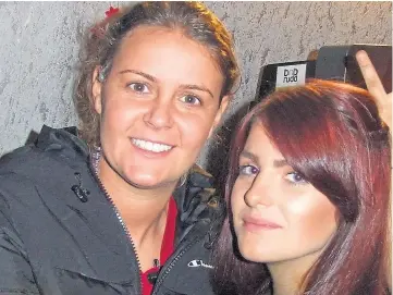  ?? ?? CRUEL: Murderer Savannah Brockhill, left, with Star Hobson’s mother, Frankie Smith.