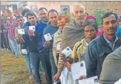  ?? HT FILE ?? As many as 777 polling stations have been categorise­d as hypersensi­tive of which 571 are in Kashmir division.