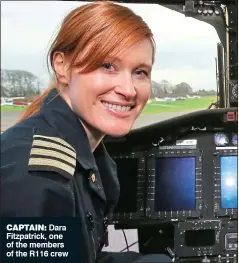  ??  ?? captain: Dara Fitzpatric­k, one of the members of the R116 crew