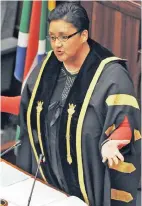  ?? PICTURES: TRACEY ADAMS ?? LOSING PATIENCE: The EFF’s Nazier Paulsen kept up a running commentary despite warnings from Speaker Sharna Fernandez