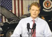  ?? US NETWORK VIA AP, POOL ?? Rep. Joe Kennedy delivers the Democratic response to President Trump’s State of the Union address on Tuesday.