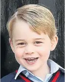  ??  ?? Prince George is now a schoolboy