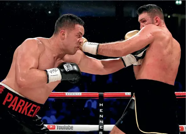  ??  ?? Joseph Parker is working with a new personal trainer to hone his body for a planned fight with Briton Anthony Joshua.