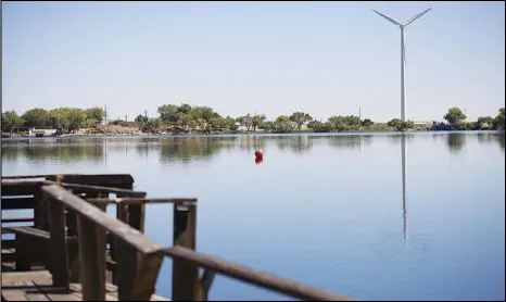  ?? VALLEY PRESS FILES ?? Lake Palmdale is part of the water supply for the Palmdale Water District, which will receive only 5% of its annual allotment of water from the State Water Project. The District is offering an in-person lesson Thursday on water conservati­on.