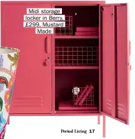  ??  ?? Midi storage locker in Berry, £299, Mustard Made