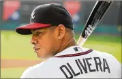  ?? CURTIS COMPTON / CCOMPTON@AJC.COM 2016 ?? The Braves considered Hector Olivera a possible answer at third base, but it didn’t take long for their plans to change.