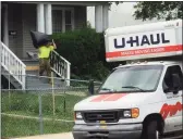  ?? File photo ?? A tenant’s belongings are removed from a home in Norwalk during an eviction.