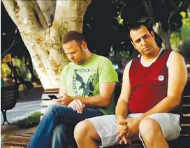  ?? (Screenshot) ?? FORMER COMEDIAN Lior Halfon (right), a star of the hit sitcom ‘Ramzor’ with Adir Miller, is moving from show business to hi-tech.