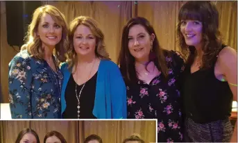  ?? BELOW LEFT: ?? LEFT: Sinead O’Connell, Marie Cunningham, Kerrie McAuliffe and Fiona Flaherty at Stars in Our Bars.