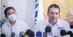  ??  ?? >Mario Zamora, candidato a gobernador, en el Comité Municipal del PAN.