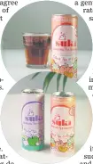  ??  ?? Bubble double: Suki’s sparkling
tea infusions