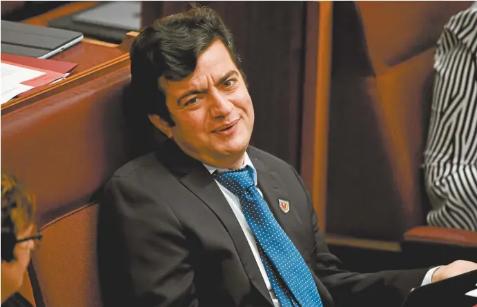  ??  ?? Labor MP Sam Dastyari in the senate.