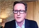  ??  ?? Fine fettle: David Cameron yesterday