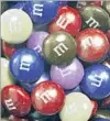  ?? Adam Rountree Associated Press ?? M&amp;M’S are the little-but-big candy winners in California.