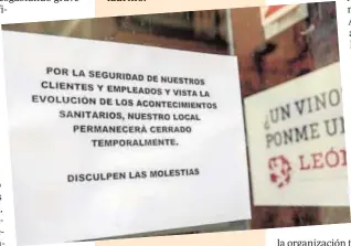  ??  ?? Un negocio cerrado por la crisis económica derivada
de la pandemia