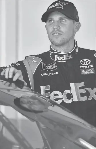  ?? JASEN VINLOVE, USA TODAY SPORTS ?? Denny Hamlin has five victories at Martinsvil­le, the NASCAR circuit’s shortest track.