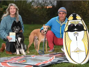  ?? Photo by Domnick Walsh ?? Lorenzo Cubeddu back home with wife Amanda and trusted pals Skie and Mr Mouse in Lisselton after his fairly incredible week - which also saw the couple appear on RTÉ’s Late Late Show.