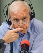  ??  ?? Forthright interviewe­r: Humphrys