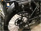  ??  ?? 1
Original thin steel mudguards were flexible to facilitate wheel removal. Thicker, unyielding replacemen­ts have been fitted, making it impossible to remove the wheel.