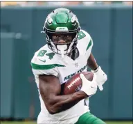  ?? Mike Roemer / Associated Press ?? WR Corey Davis was named one of the Jets captains for this season by his teammates.