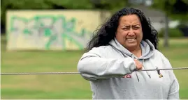  ??  ?? Fina Fa’amoe, manager of the Aranui Eagles premier rugby league team. Nearly six years on from the 2011 earthquake­s, the club still has no clubrooms and stores its gear in shipping containers.